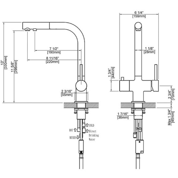 Смеситель для кухни Timo Saona 2356/00FL Хром