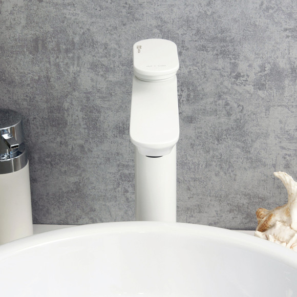 Смеситель для раковины WasserKRAFT Mindel 8503H Белый матовый
