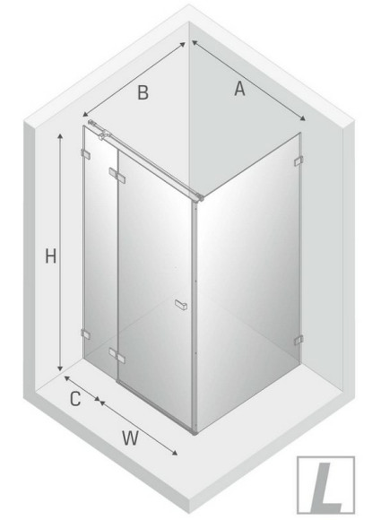Душевой уголок New Trendy Avexa Black 100x70 L EXK-1584 профиль Черный стекло прозрачное Душевой уголок New Trendy Avexa Black 100x70 L EXK-1584 профиль Черный стекло прозрачное