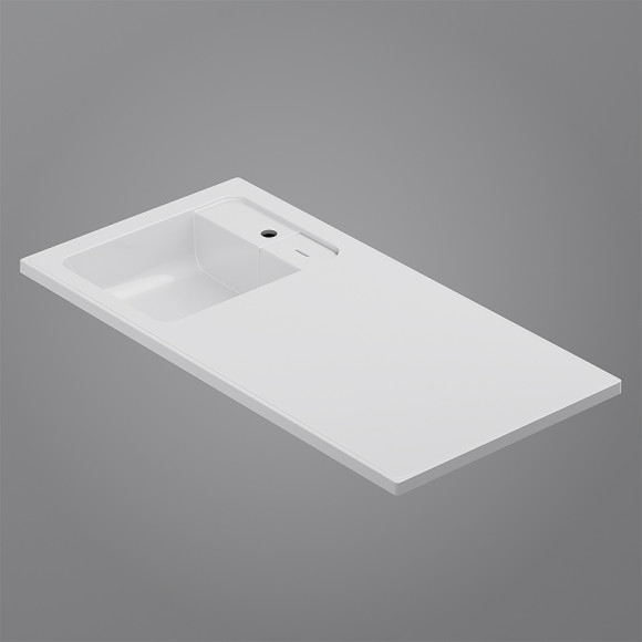 Раковина AM.PM X-Joy 100 L M85AWPL1001WG с местом под стиральную машину Белая