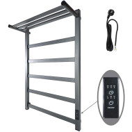 Электрический полотенцесушитель Маргроид 8110p профильный 810x500 8110p-8050-1083-7024 с полкой Графитовый серый