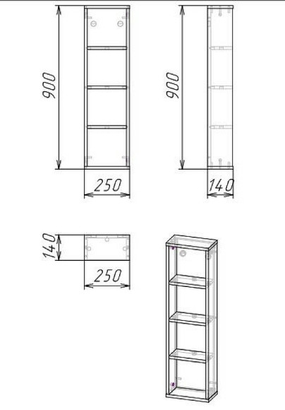 Полка Grossman Бруно 25 402501 Веллингтон Полка Grossman Бруно 25 402501 Веллингтон