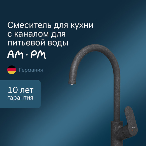Смеситель для кухни AM.PM Like F8007722 Черный