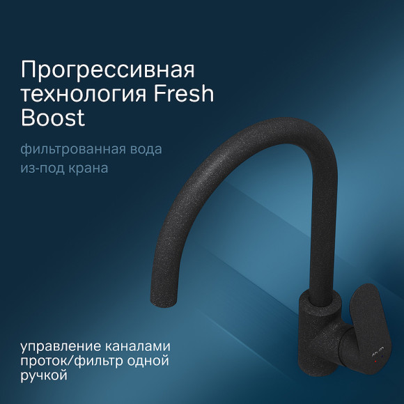 Смеситель для кухни AM.PM Like F8007722 Черный