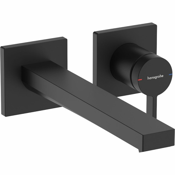 Смеситель для раковины Hansgrohe Tecturis E 73051670 Черный матовый