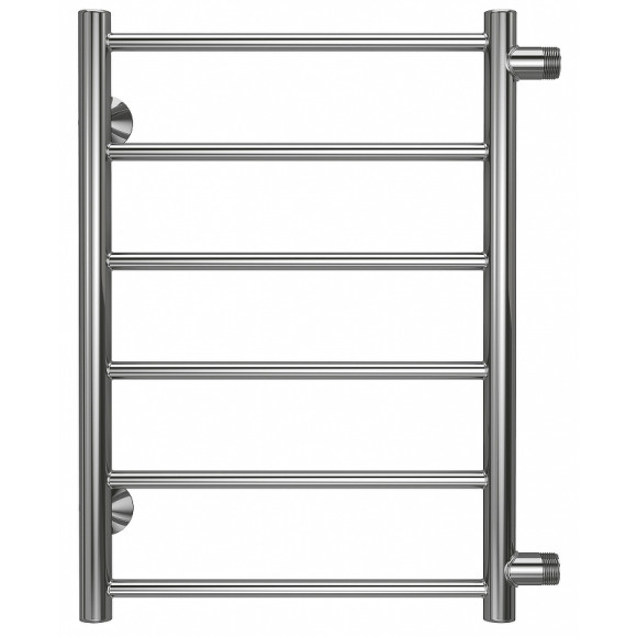 Водяной полотенцесушитель Terminus Аврора П6 400х600 бп500 4670078529862 Хром, боковое подключение, G 1" НР