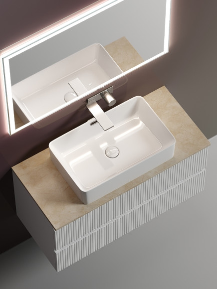 Тумба под раковину Sancos Snob T 100 SNT100W подвесная Bianco