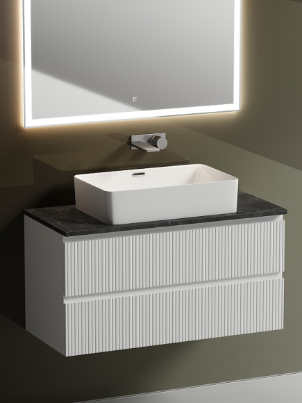 Тумба под раковину Sancos Snob T 100 SNT100W подвесная Bianco