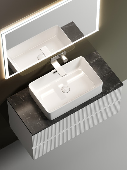 Тумба под раковину Sancos Snob T 100 SNT100W подвесная Bianco