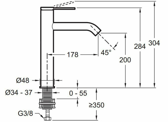 Смеситель для раковины Jacob Delafon Grands Boulevards E77959-4AND-CP Хром Смеситель для раковины Jacob Delafon Grands Boulevards E77959-4AND-CP Хром
