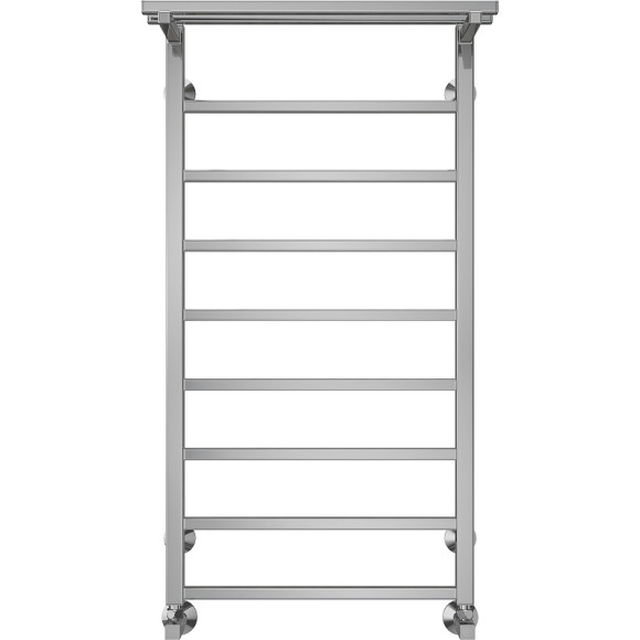 Водяной полотенцесушитель Terminus Контур П9 500х1000 4670078529749 с полкой Хром, нижнее подключение, G 1/2" ВР, с угловым соединением Водяной полотенцесушитель Terminus Контур П9 500х1000 4670078529749 с полкой Хром, нижнее подключение, G 1/2" ВР, с угловым соединением