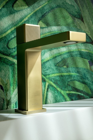 Смеситель для раковины Boheme Quad 159-MG Золото матовое