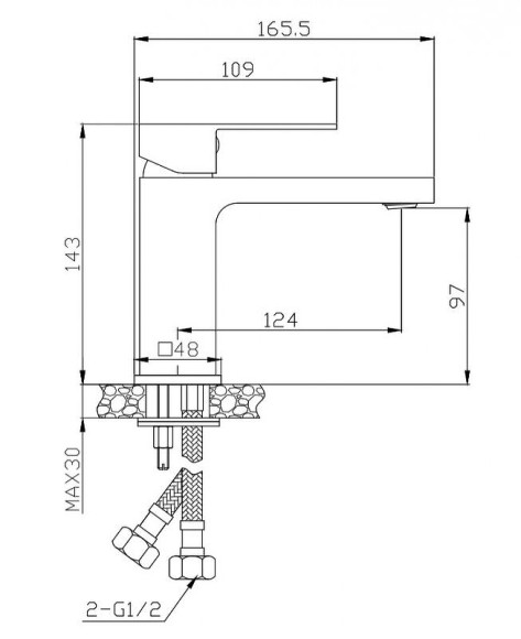 Смеситель для раковины BelBagno Romano ROM-LVM-CRM Хром