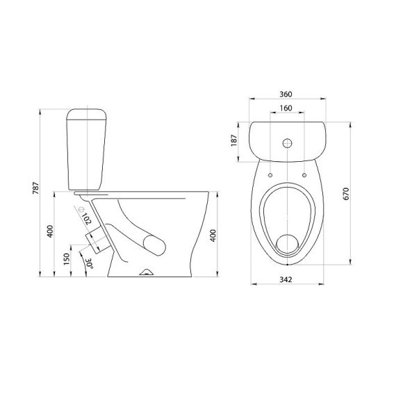 Унитаз компакт Santeri Воротынский 1.P401.7.S00.00B.F с бачком и сиденьем Унитаз компакт Santeri Воротынский 1.P401.7.S00.00B.F с бачком и сиденьем
