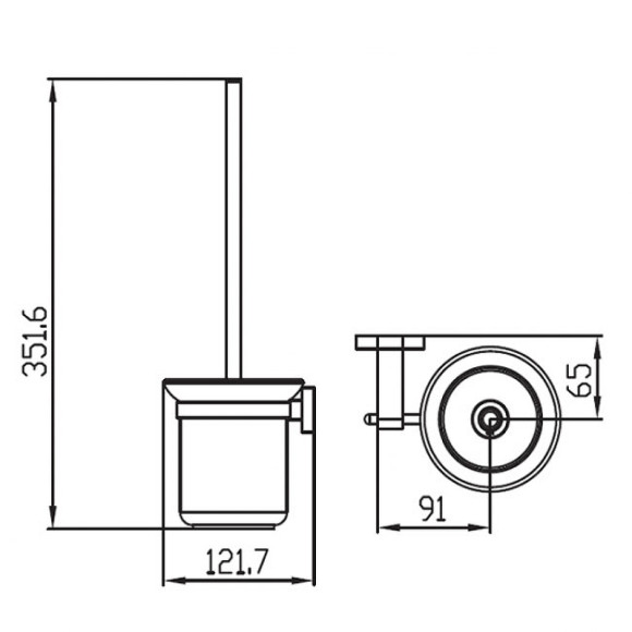 Ершик для унитаза Kaiser KH-2016 Хром Ершик для унитаза Kaiser KH-2016 Хром