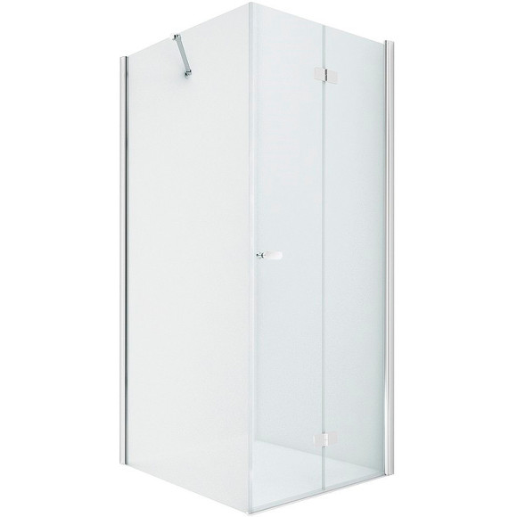 Душевой уголок New Trendy New Soleo Chrome 80х70 R D-0152A/D-0086B профиль Хром стекло прозрачное