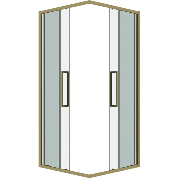 Душевой уголок Grossman Cosmo 80х80 300.K33.02.8080.32.00 профиль Золото сатин стекло прозрачное Душевой уголок Grossman Cosmo 80х80 300.K33.02.8080.32.00 профиль Золото сатин стекло прозрачное