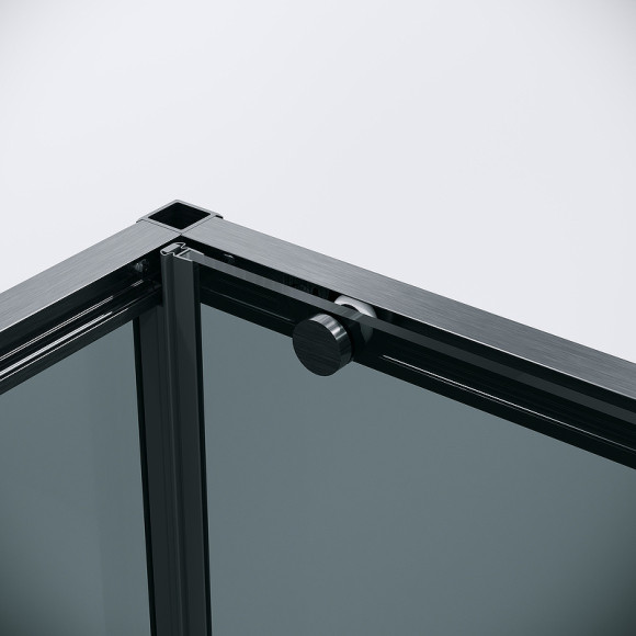 Душевая стенка Grossman Galaxy 90 200.K33.01.90.42.10 профиль Графит сатин стекло тонированное