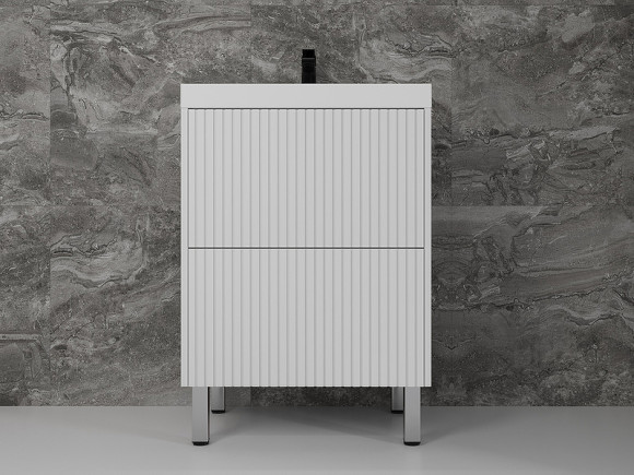 Тумба под раковину Style Line Стокгольм 60 ЛС-00002333 Белый рифленый софт Тумба под раковину Style Line Стокгольм 60 ЛС-00002333 Белый рифленый софт