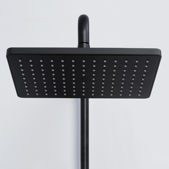 Душевая система WasserKRAFT Thermo A11401 с термостатом Черная матовая Хром