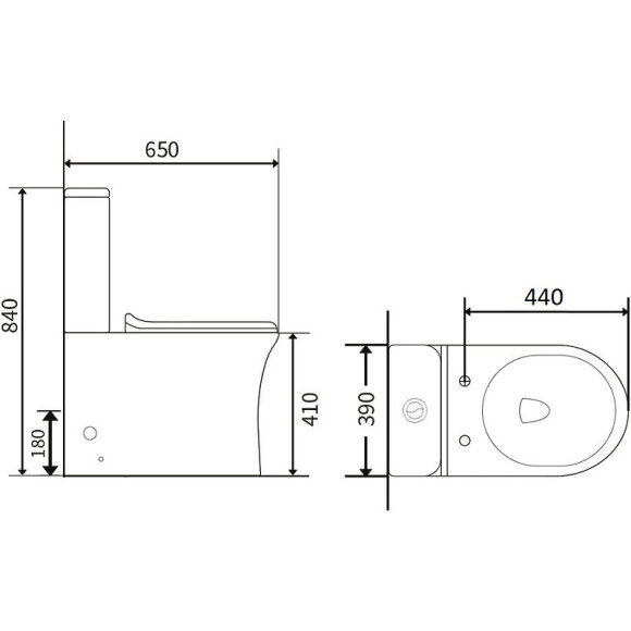 Унитаз компакт Agger AT01000 с бачком и сиденьем Микролифт Унитаз компакт Agger AT01000 с бачком и сиденьем Микролифт