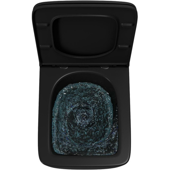 Комплект унитаза с инсталляцией Point Меркурий 886914SIOO+PN41831BM Черный матовый с сиденьем Микролифт и клавишей смыва Хром глянцевый