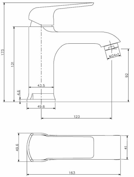 Смеситель для раковины ESKO Dublin DB 26 Хром Смеситель для раковины ESKO Dublin DB 26 Хром