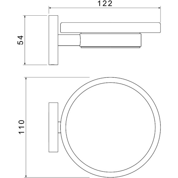Мыльница Aquatek Европа AQ4103MB Черная матовая Мыльница Aquatek Европа AQ4103MB Черная матовая