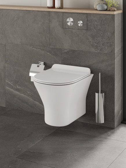 Унитаз Orange C01-100W подвесной с сиденьем Микролифт Унитаз Orange C01-100W подвесной с сиденьем Микролифт