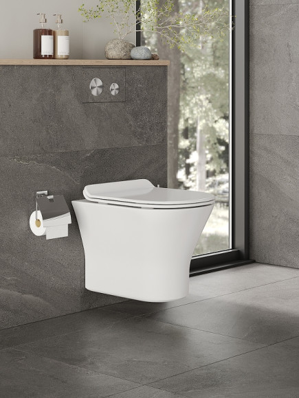 Унитаз Orange C01-100W подвесной с сиденьем Микролифт Унитаз Orange C01-100W подвесной с сиденьем Микролифт