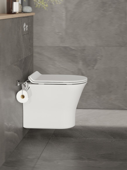 Унитаз Orange C01-100W подвесной с сиденьем Микролифт Унитаз Orange C01-100W подвесной с сиденьем Микролифт