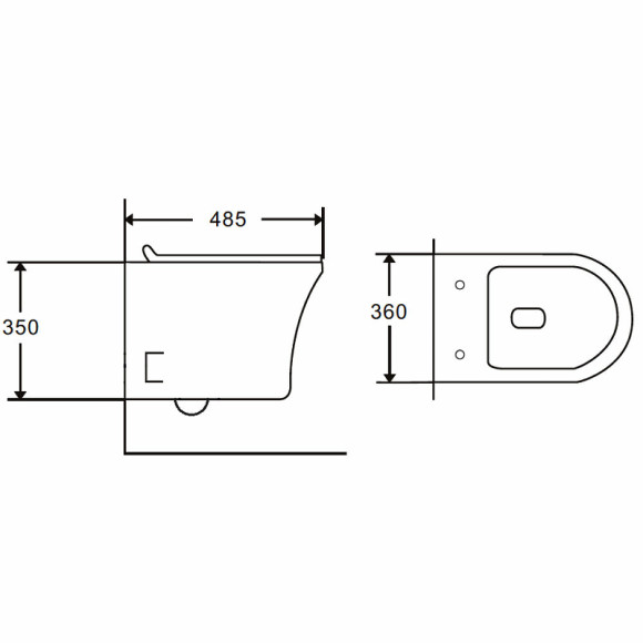 Унитаз Orange C01-100W подвесной с сиденьем Микролифт Унитаз Orange C01-100W подвесной с сиденьем Микролифт