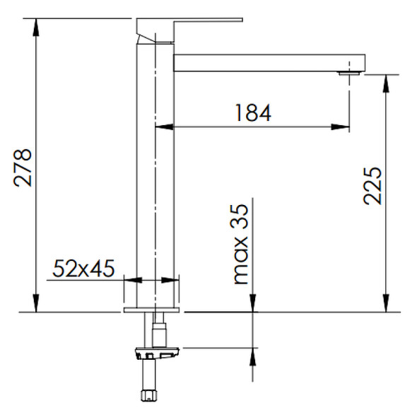 Смеситель для раковины Remer Q-Design QD10LXL Хром Смеситель для раковины Remer Q-Design QD10LXL Хром