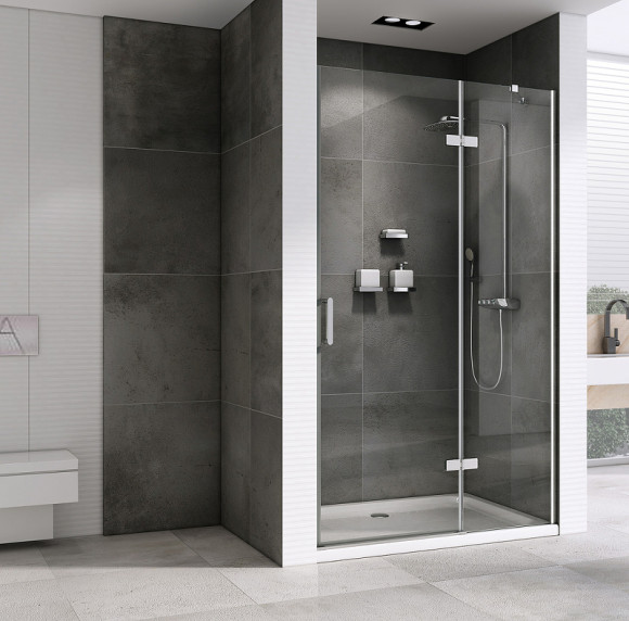 Душевая дверь Abber Zart 100 AG08100 профиль Хром стекло прозрачное Душевая дверь Abber Zart 100 AG08100 профиль Хром стекло прозрачное