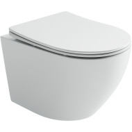 Унитаз Ceramicanova Uno Rimless CN11001 подвесной Белый с сиденьем Микролифт