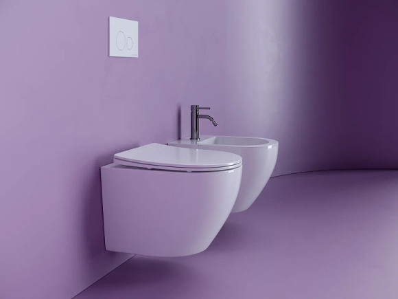 Унитаз Ceramicanova Uno Rimless CN11001 подвесной Белый с сиденьем Микролифт