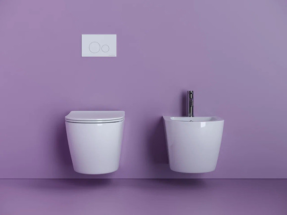 Унитаз Ceramicanova Uno Rimless CN11001 подвесной Белый с сиденьем Микролифт