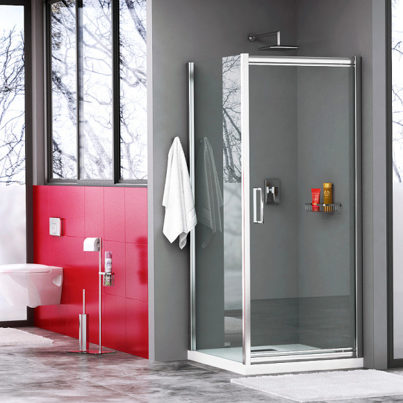 Душевой уголок WasserKRAFT Salm 80x80 27I02 профиль Хром стекло прозрачное