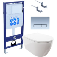 Комплект унитаза с инсталляцией Aquatek Set Aquatek Поларис-024 4в1 с сиденьем Микролифт и клавишей смыва Хром матовый Комплект унитаза с инсталляцией Aquatek Set Aquatek Поларис-024 4в1 с сиденьем Микролифт и клавишей смыва Хром матовый