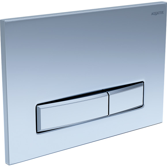 Комплект унитаза с инсталляцией Aquatek Set Aquatek Поларис-024 4в1 с сиденьем Микролифт и клавишей смыва Хром матовый