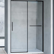Душевая дверь Vincea Slim Soft 100 VDS-1SS100CLB профиль Черный стекло прозрачное