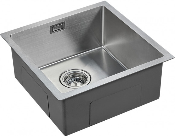 Кухонная мойка Paulmark Aller 44 Uni PM904444-BS Брашированная сталь Кухонная мойка Paulmark Aller 44 Uni PM904444-BS Брашированная сталь