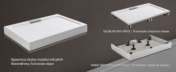 Душевой поддон из искусственного камня WeltWasser WW TRS 9070 90x70 10000008794 Белый Душевой поддон из искусственного камня WeltWasser WW TRS 9070 90x70 10000008794 Белый