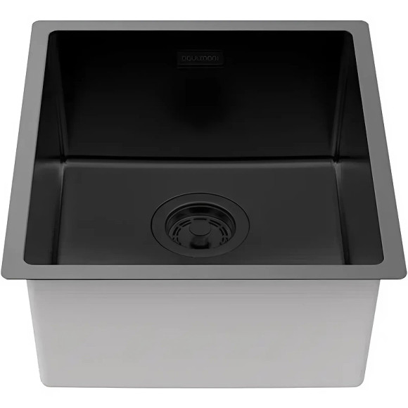 Кухонная мойка Paulmark Yuni 39 Uni YU39-MBN Черная матовая Кухонная мойка Paulmark Yuni 39 Uni YU39-MBN Черная матовая