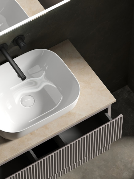 Тумба под раковину Sancos Snob R 80 SNR80SM подвесная Doha Soft