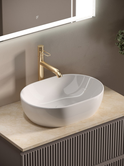 Тумба под раковину Sancos Snob R 80 SNR80SM подвесная Doha Soft