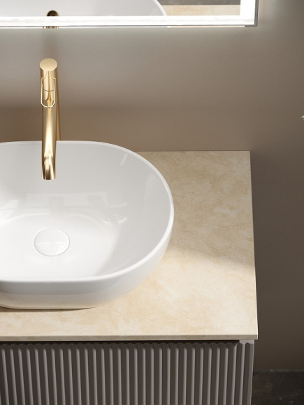 Тумба под раковину Sancos Snob R 80 SNR80SM подвесная Doha Soft