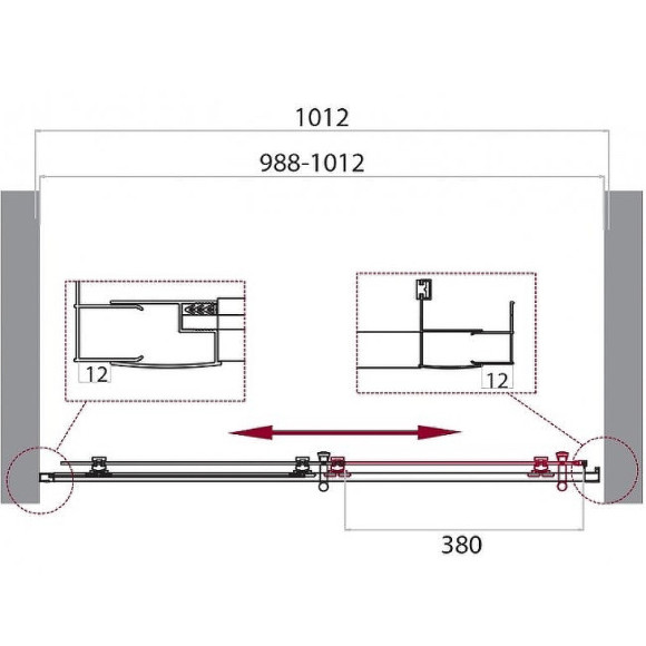 Душевая дверь BelBagno Uno 100 UNO-195-BF-1-100-C-Cr профиль Хром стекло прозрачное Душевая дверь BelBagno Uno 100 UNO-195-BF-1-100-C-Cr профиль Хром стекло прозрачное