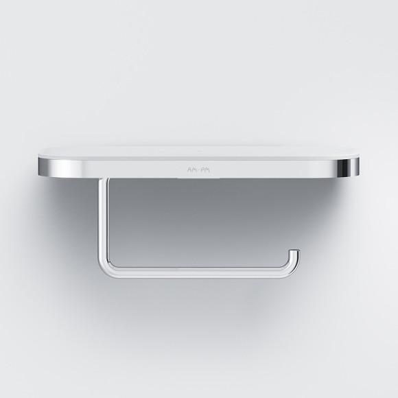 Держатель туалетной бумаги AM.PM Func A8F341400 с полкой Хром