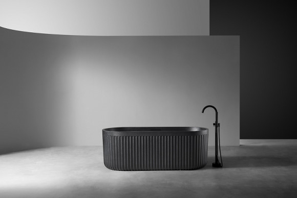 Ванна из искусственного камня Abber Stuttgart 170x75 AM9925B Черная матовая без гидромассажа Ванна из искусственного камня Abber Stuttgart 170x75 AM9925B Черная матовая без гидромассажа